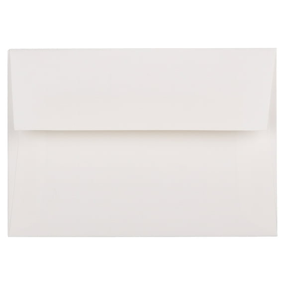 JAM Paper 4Bar A1 Strathmore Invitation Envelopes, 3 5/8 x 5 1/8, Bright White Laid, 25/Pack