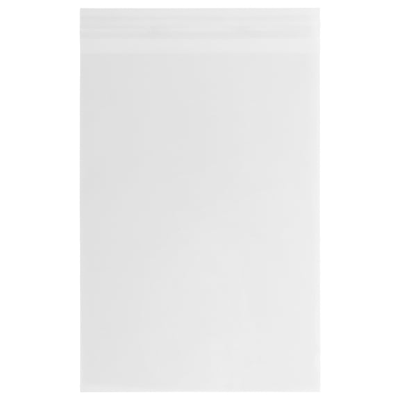 JAM Paper 4Bar Cello Sleeves, 3 13/16 x 5 3/16, 100/Pack, Clear, Peel & Seal
