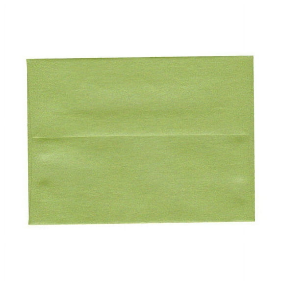 JAM Paper 4Bar Envelopes, 3 5/8 x 5 1/8, Green Metallic, 250/Pack