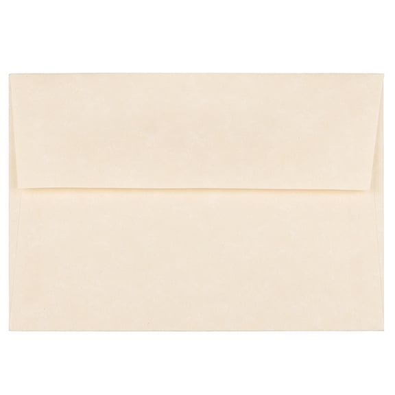 JAM Paper 4Bar Envelopes, 3 5/8 x 5 1/8, Natural Parchment, 250/Pack