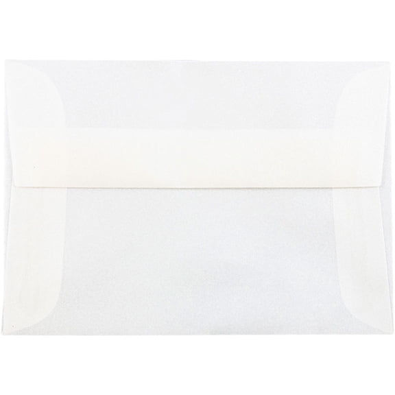 JAM Paper 4Bar Translucent Envelopes, 3 5/8 x 5 1/8, Platinum Silver, 50/Pack, Platinum