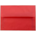 thumbnail image 1 of JAM Paper 4Bar Translucent Envelopes, 3 5/8 x 5 1/8, Red, 250/Pack, 1 of 2