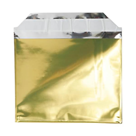 JAM Paper 5 x 6 1/8 Foil Envelopes, Gold, 25/Pack, Peel & Seal