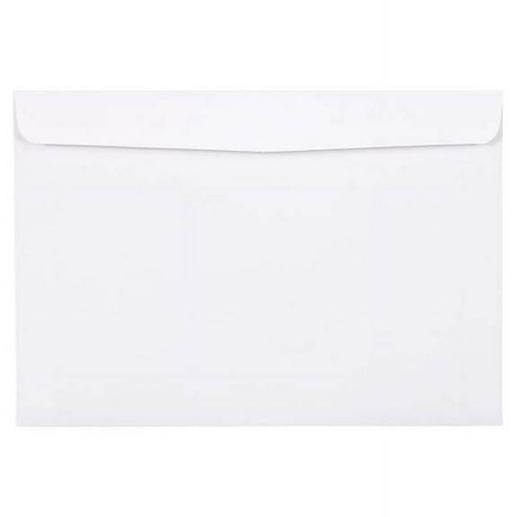 JAM Paper 6 1/2 x 9 1/2 Booklet Commercial Envelopes, White, 25/Pack