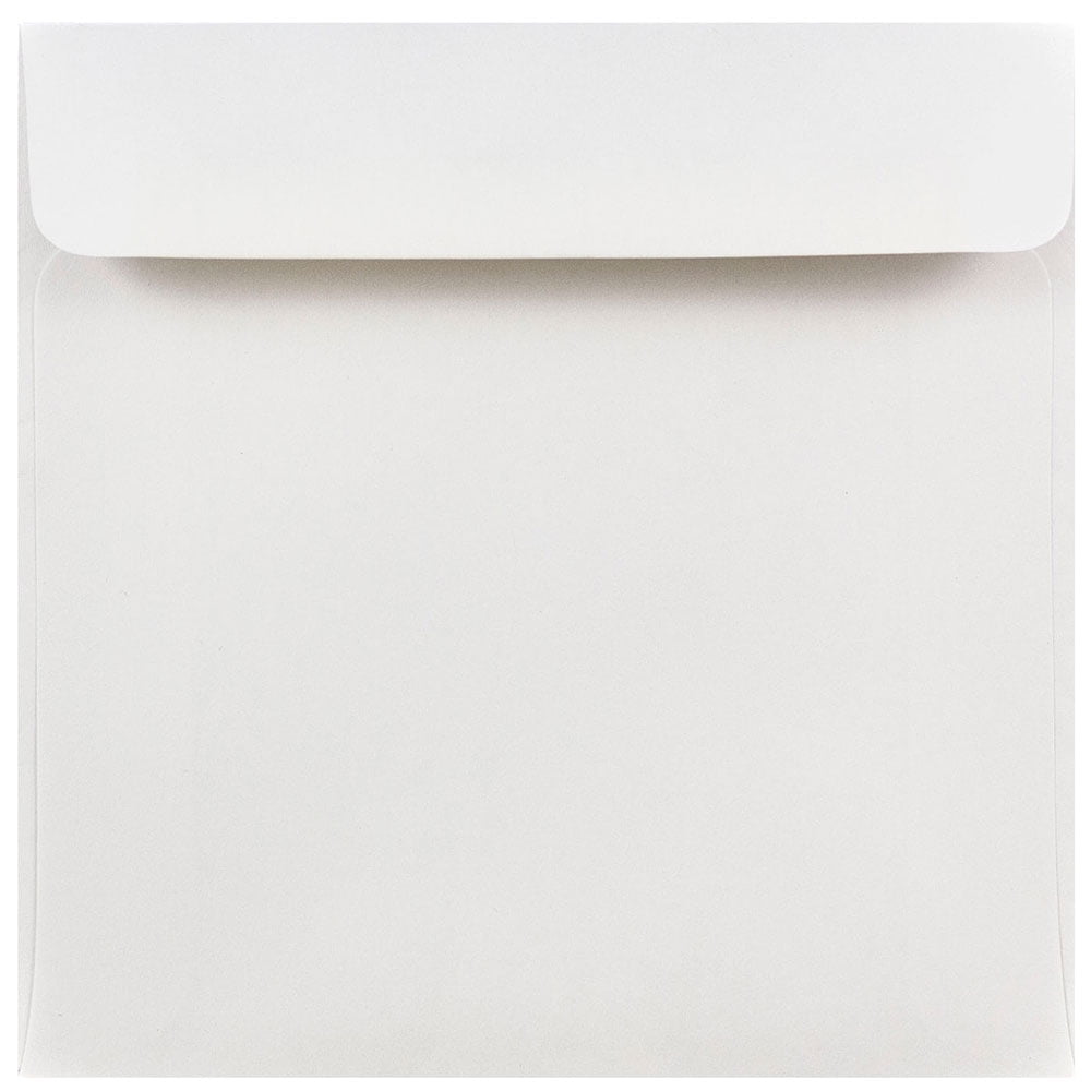 JAM Paper 6 x 6 Square Invitation Envelopes, White, 50 per Pack