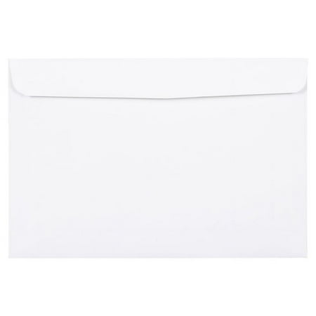 JAM Paper 6 x 9 Booklet Commercial Envelopes, White, 25 per Pack