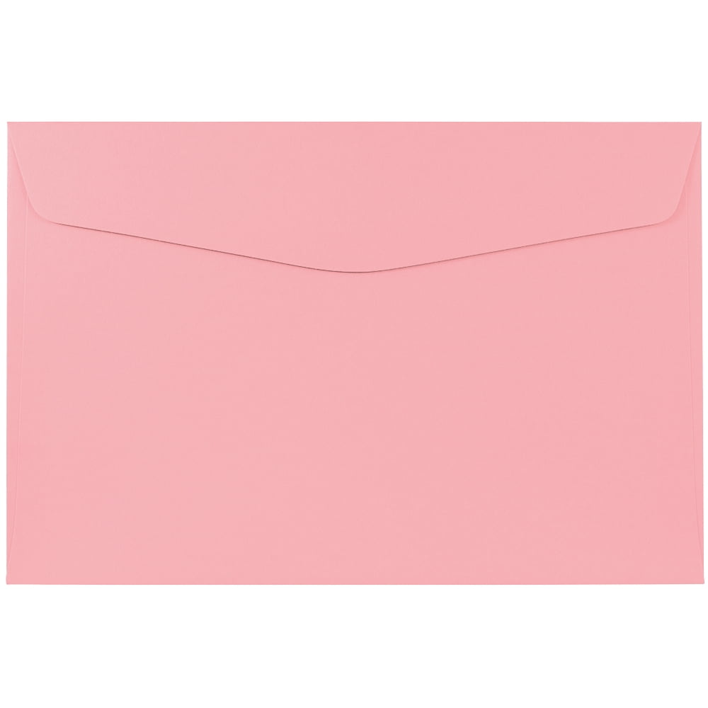 JAM Paper 6 x 9 Booklet Envelopes, Baby Pink, 50/Pack