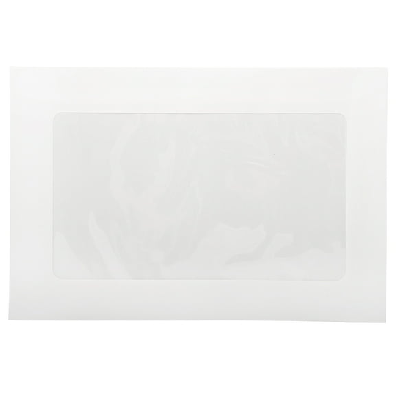 JAM Paper 6 x 9 Booklet Window Display Commercial Envelopes, White, 25/Pack