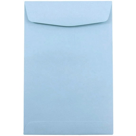JAM Paper 6 x 9 Catalog Envelopes, Baby Blue, 500/Box