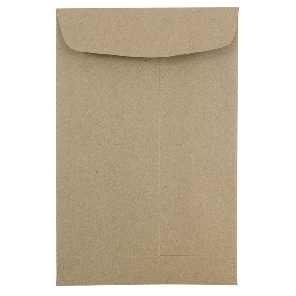 JAM Paper 6 x 9 Catalog Envelopes, Brown Kraft, 50/Pack, Brown Kraft Recycled