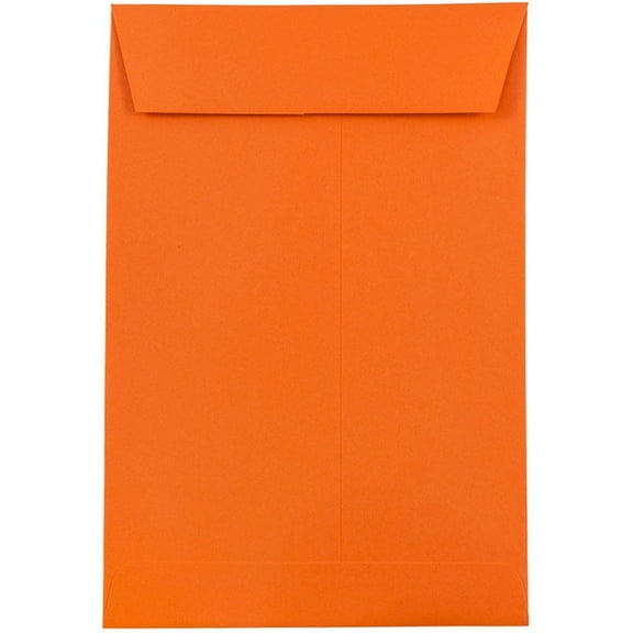 JAM Paper 6 x 9 Catalog Envelopes, Orange, 25/Pack