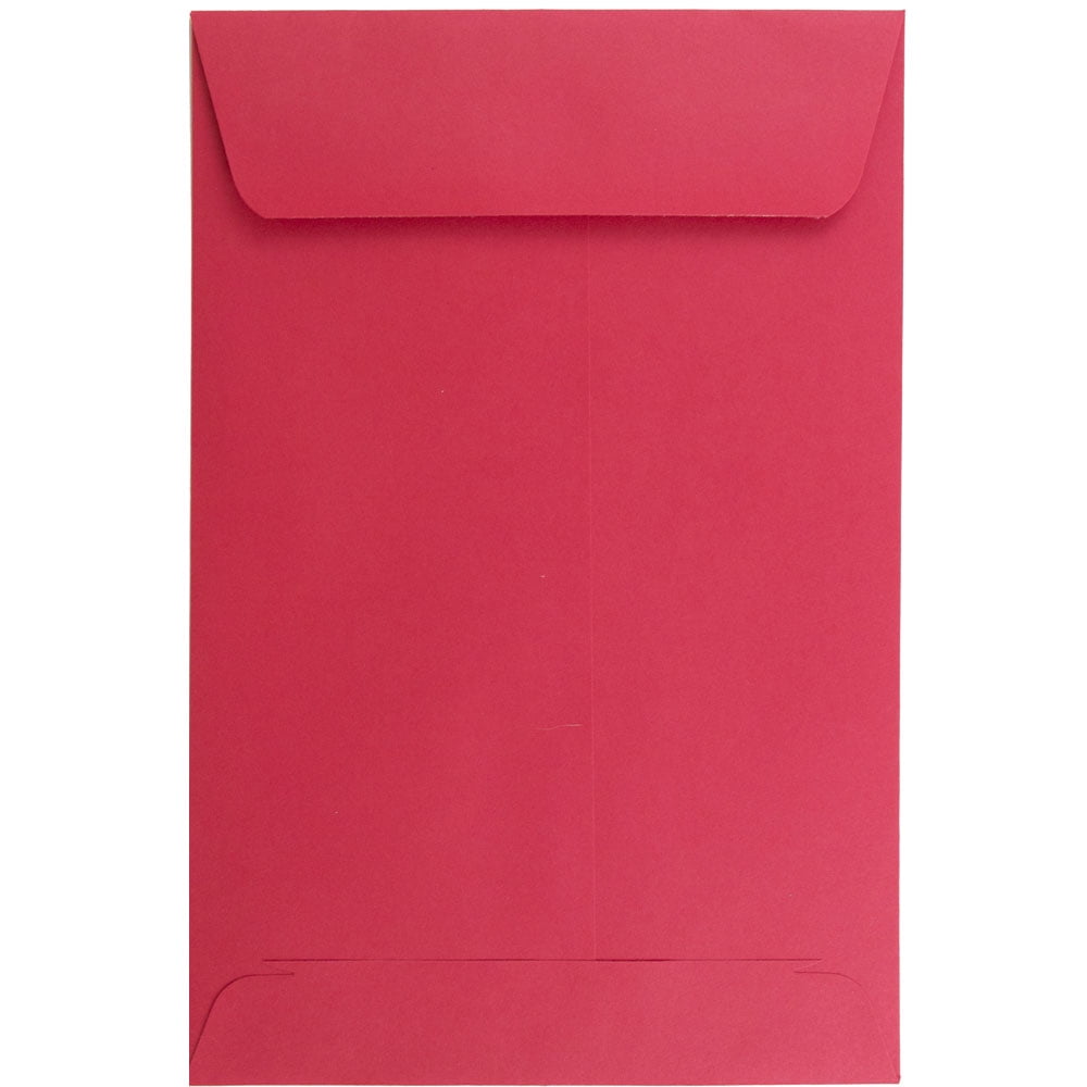 JAM Paper 6 x 9 Catalog Envelopes, Red, 100 per Pack