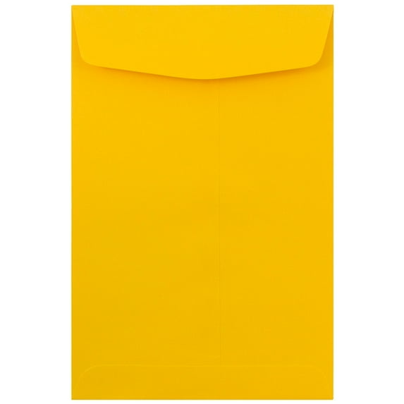 JAM Paper 6 x 9 Catalog Envelopes, Sun Yellow, 250/Pack