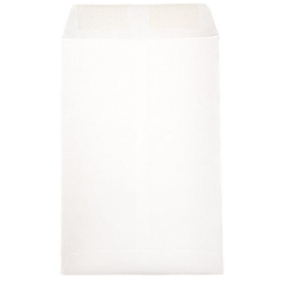JAM Paper 6 x 9 Open End Catalog Commercial Envelopes, White, 50 per Pack