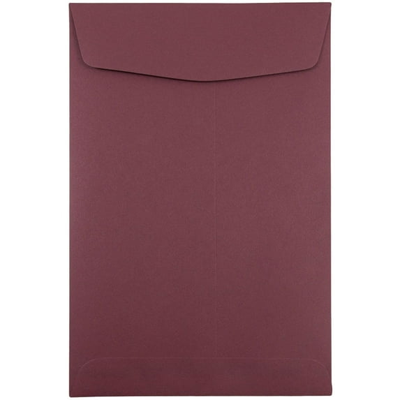 JAM Paper 6 x 9 Open End Catalog Envelopes, Burgundy, 25/Pack