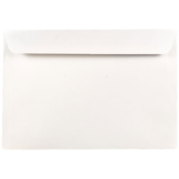 JAM Paper 7 1/2" x 10 1/2" Booklet Commercial Envelopes, White, 50 Per Pack