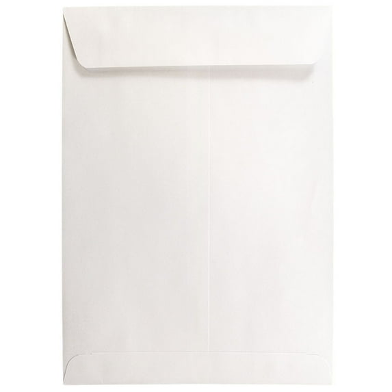 JAM Paper 7 1/2 x 10 1/2 Open End Catalog Commercial Envelopes, White, 25/Pack