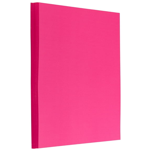 JAM Paper 8 1/2 x 11 Letter Paper, Fuchsia Pink, 32lb, 100 per Pack