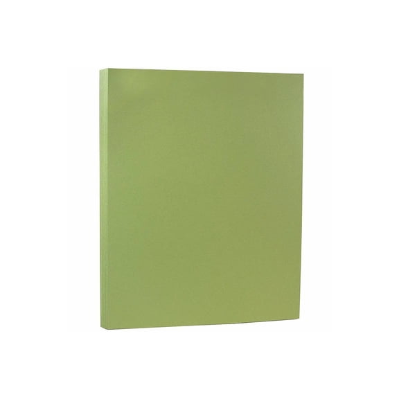 JAM Paper 8.5" x 11" Matte Paper 28lb Olive Green 100 Sheets/Pack (16729244G)