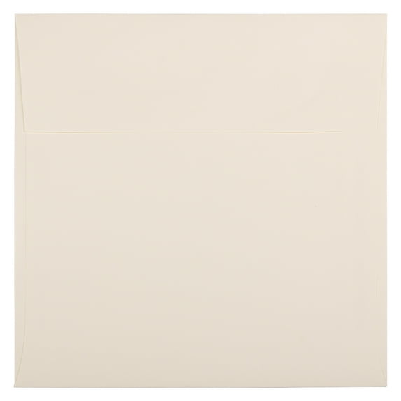 JAM Paper 8.5 x 8.5 Square Strathmore Invitation Envelopes, Natural White Wove, Bulk 1000/Carton