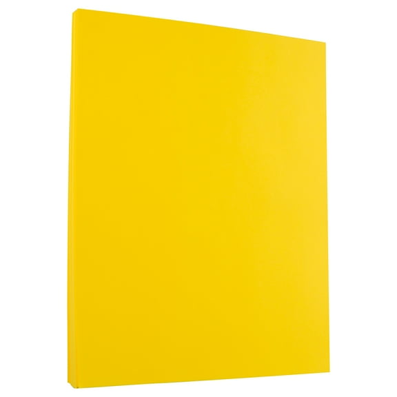 JAM Paper 8.5x11, 24lb Yellow, 100 per Pack