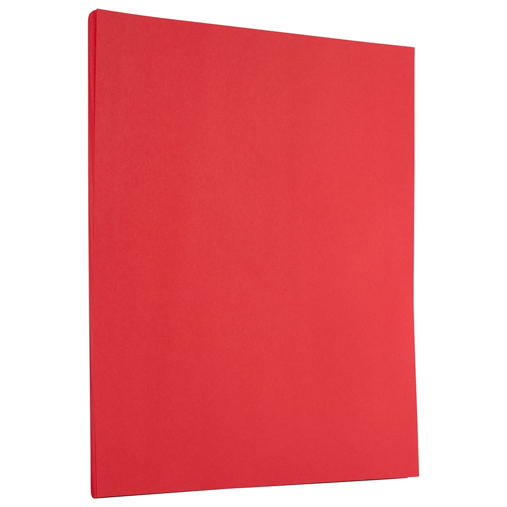 JAM Paper 8.5x11, 32lb Red, 100 per Pack