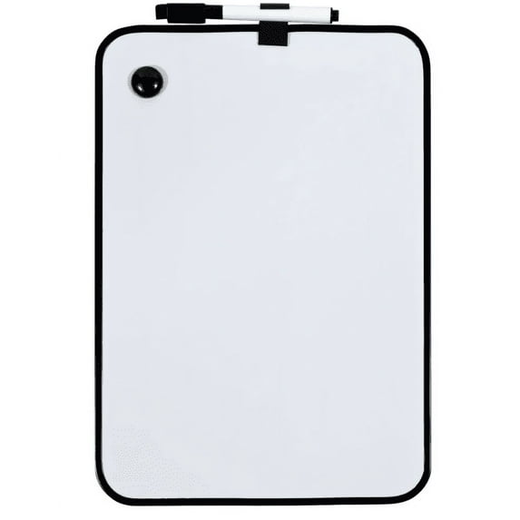 JAM Paper 8 x 12 Magnetic Dry Erase Foam Whiteboards, Black Border, 1 per Pack