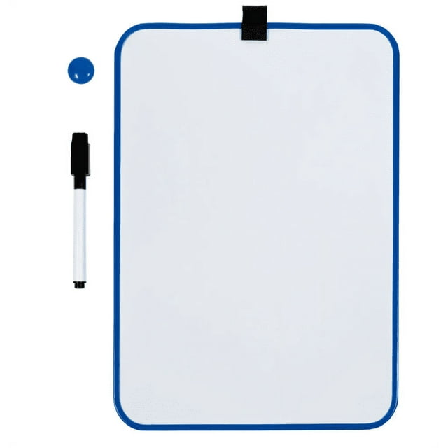 JAM Paper 8 x 12 Magnetic Dry Erase Foam Whiteboards, Blue Border, 1 ...