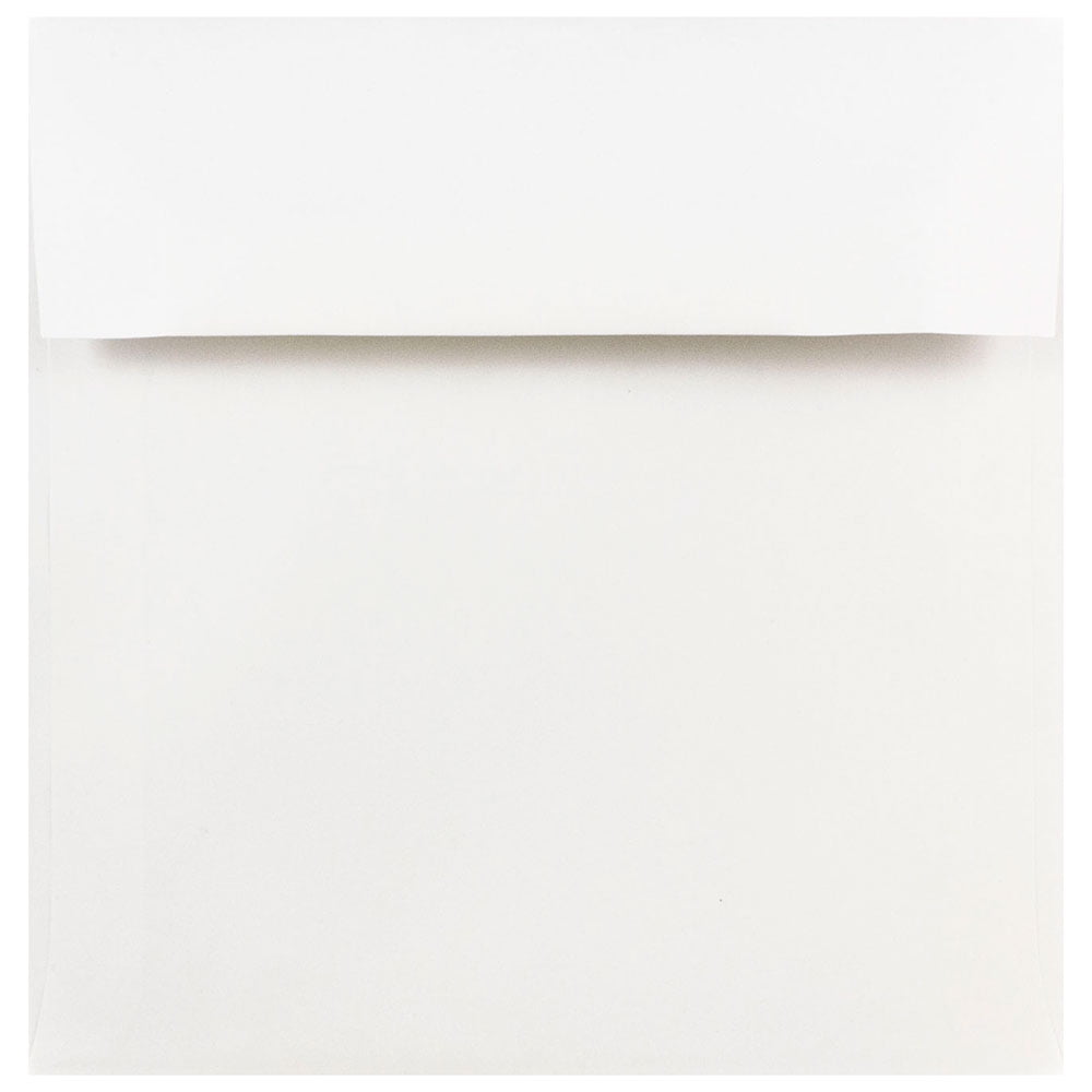 JAM Paper 8 x 8 Square Invitation Envelopes, White, 50 per Pack