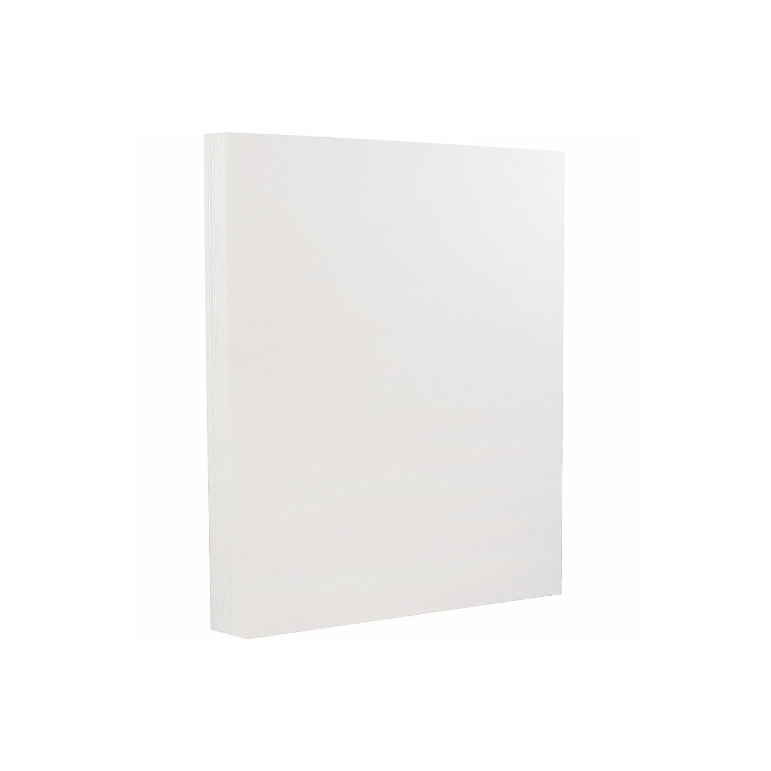 JAM Paper 80 lb. 8.5" x 11" Strathmore Cardstock Bright White Wove 100/pack  (191267G)