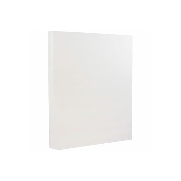 JAM Paper 80 lb. 8.5" x 11" Strathmore Cardstock Bright White Wove 100/pack  (191267G)