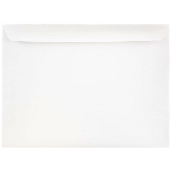 JAM Paper 9 1/2 x 12 5/8 Booklet Commercial Envelopes, White, 50 per Pack