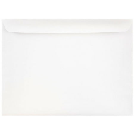 JAM Paper 9 x 12 Booklet Commercial Envelopes, White, 25 per Pack
