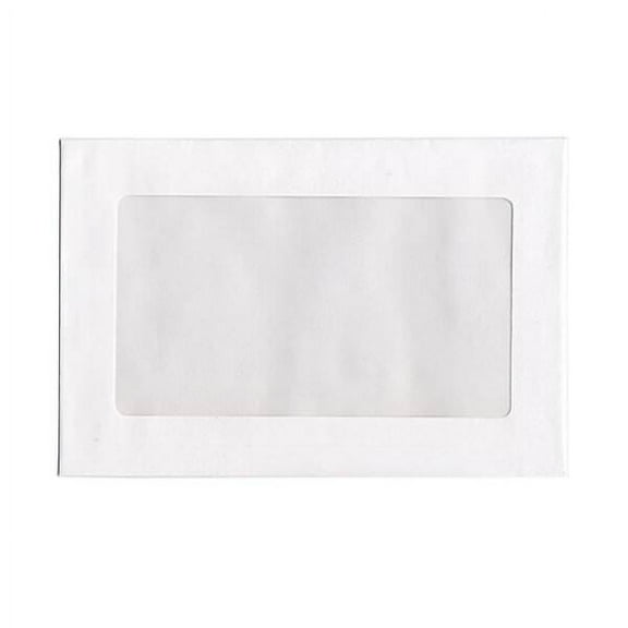 JAM Paper 9 x 12 Booklet Commercial Window Envelopes, White, 100/Pack
