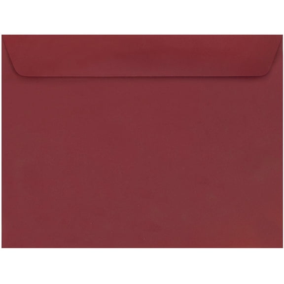 JAM Paper 9 x 12 Booklet Envelopes, Dark Red, 100/Pack