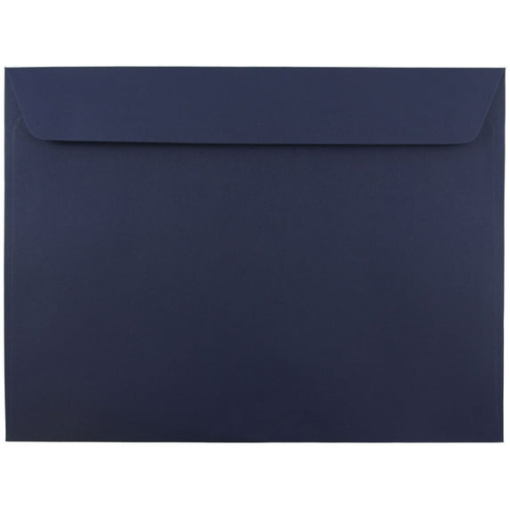 JAM Paper 9 x 12 Booklet Envelopes, Navy Blue, 500/Box