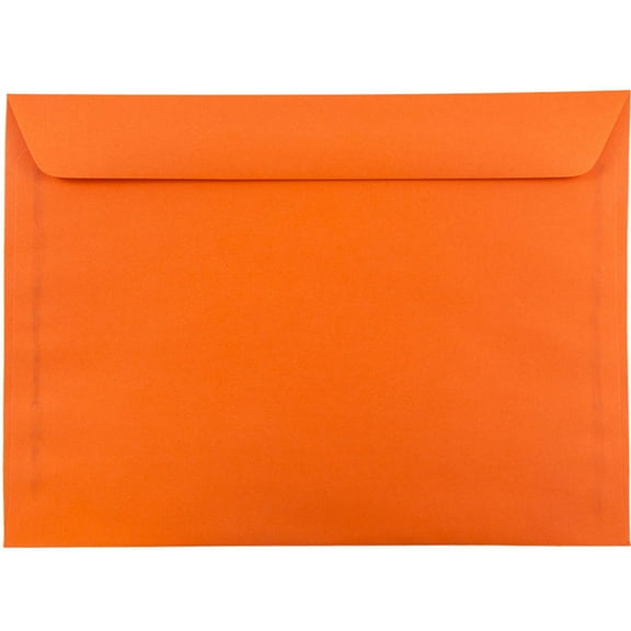 JAM Paper 9 x 12 Booklet Envelopes, Orange, 500/Box