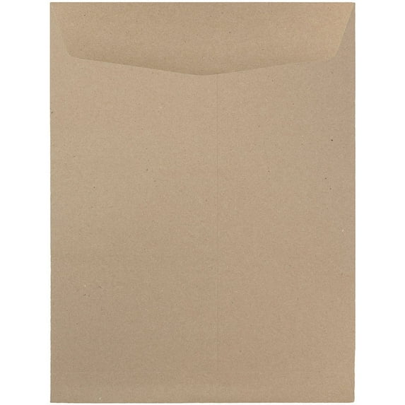 JAM Paper 9 x 12 Catalog Envelopes, Brown Kraft, 100 per Pack