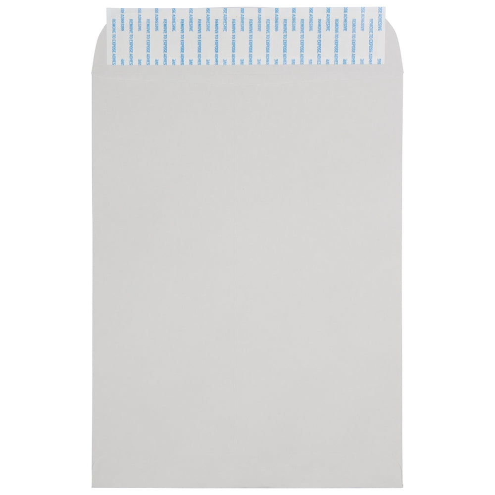 JAM Paper 9 x 12 Catalog Envelopes, Light Grey, 10/Pack, Peel & Seal