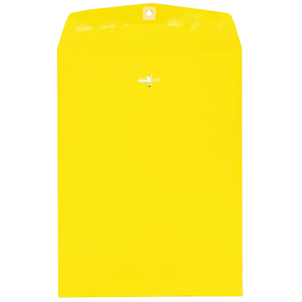9 x 12 Clasp Envelopes Sunflower Yellow (1000 Qty.)