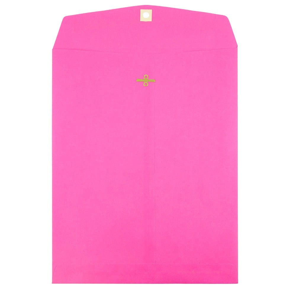 JAM Paper 9 x 12 Clasp Envelopes, Fuchsia Pink, 10/Pack - Walmart.com