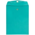 thumbnail image 1 of JAM Paper 9 x 12 Clasp Envelopes, Sea Blue, 100/Pack, 1 of 2