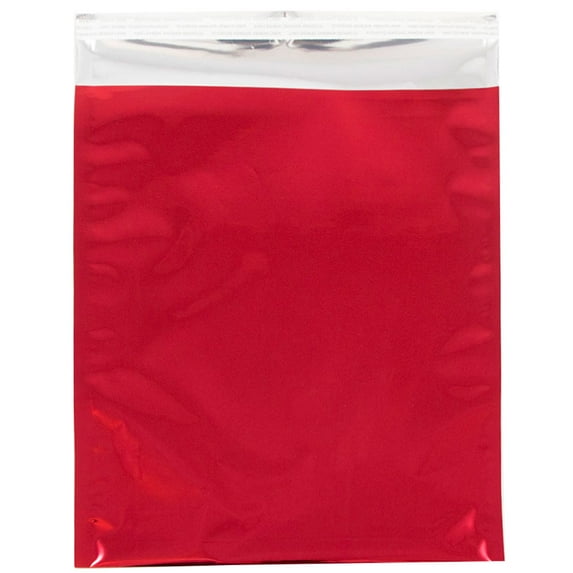 JAM Paper 9 x 12 Foil Envelopes, Red, 100/Pack, Peel & Seal