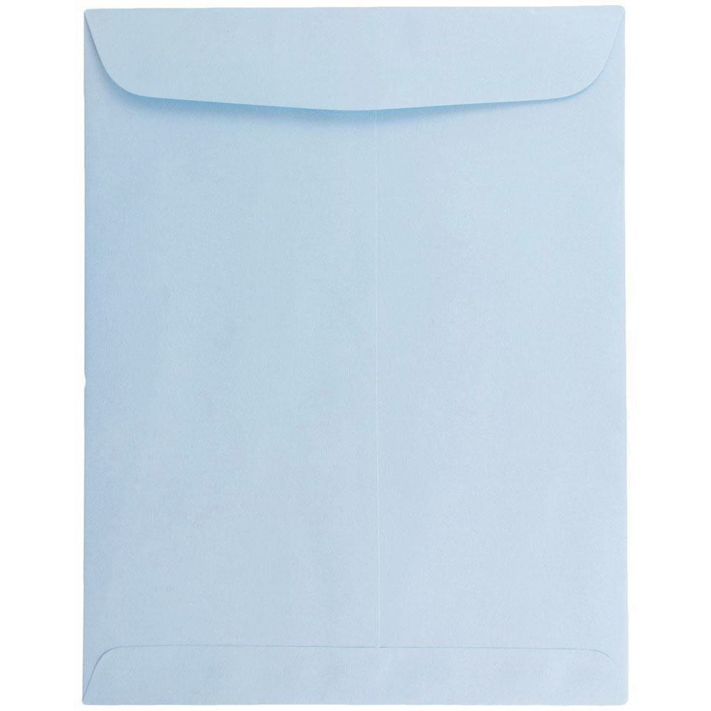 JAM Paper 9 x 12 Open End Catalog Envelopes, Baby Blue, 50 per Pack