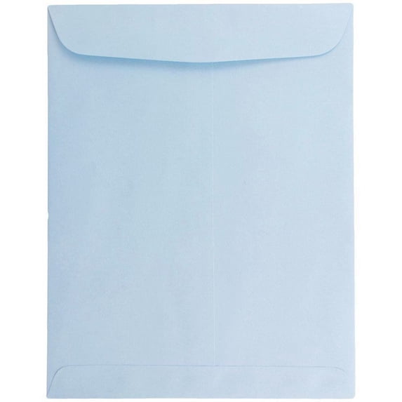 JAM Paper 9 x 12 Open End Catalog Envelopes, Baby Blue, 50 per Pack