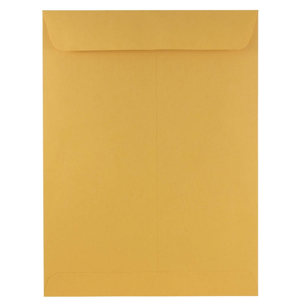 JAM Paper 9 x 12 Open End Catalog Envelopes, Brown Kraft Manila, 100 per Pack