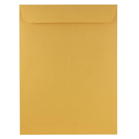 JAM Paper 9 x 12 Open End Catalog Premium Envelopes, Brown Kraft Manila, 50 per Pack