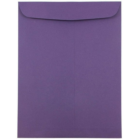 JAM Paper 9 x 12 Open End Envelopes, Dark Purple, 25/Pack