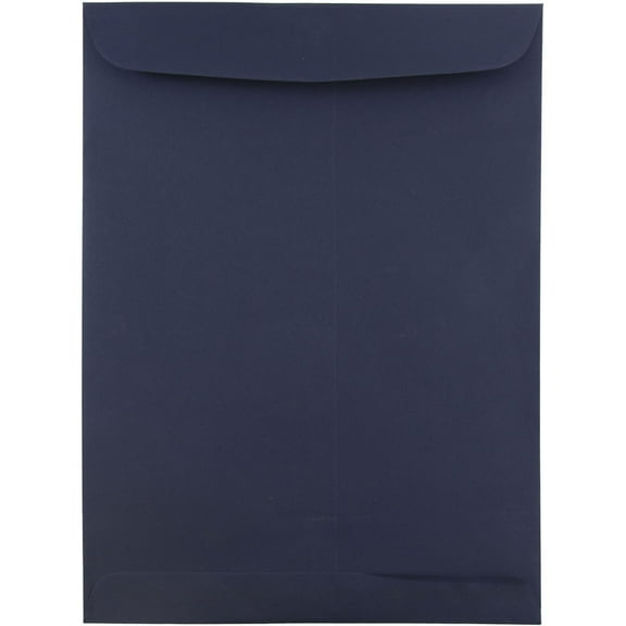 JAM Paper 9 x 12 Open End Envelopes, Navy Blue, 25 per Pack