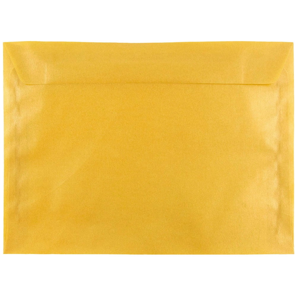 Gold Translucent Paper JAM Paper 9 x 12 Translucent Envelopes, Gold, 25/Pack - Walmart.com